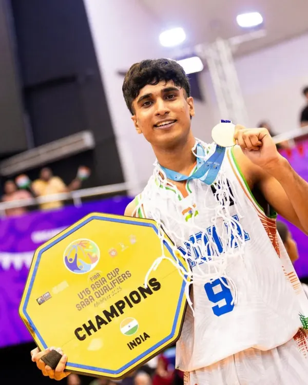 This is what the grind looks like. I am incredibly proud of my boy, Mohammad Raza, holding the Champions plaque for the FIBA U16 Asia Cup SABA Qualifiers. We train not just to play, but to win and represent our country.