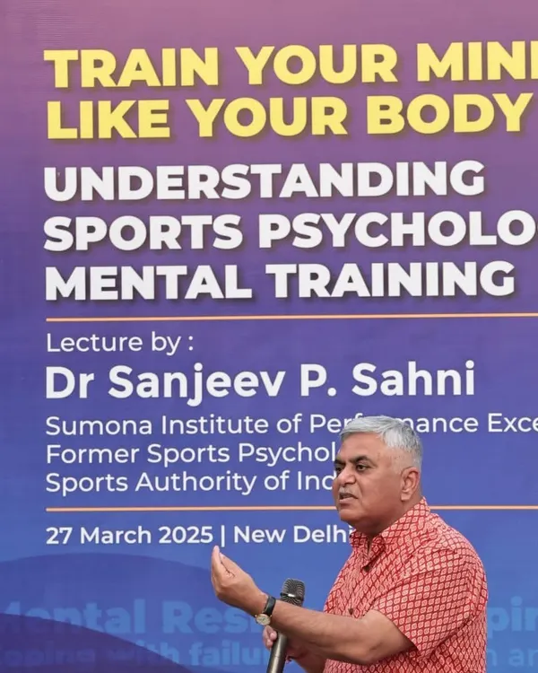 "Train Your Mind Like Your Body." Dr. Sanjeev P. Sahni, an acclaimed sports psychologist, leads a workshop on mental training. We equip our players with techniques to manage pressure, enhance concentration, and build the mental resilience required for high-stakes matches.