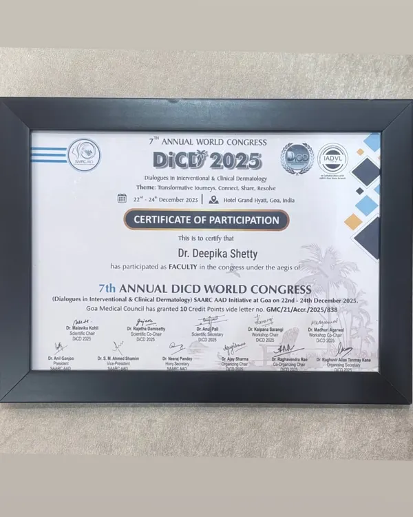 I was honored to participate as a faculty member at the 7th Annual DICD World Congress. Engaging with fellow dermatologists and contributing to dialogues in international and clinical dermatology is a passion of mine.