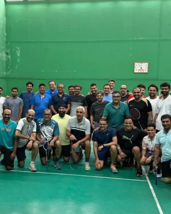 The full group from our friendly matches between Matunga Gymkhana and Chembur Gymkhana. It was a fantastic day of sport and camaraderie.