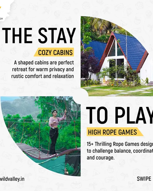 Our cozy A-frame cabins are a popular choice for their unique design and rustic comfort. They offer a perfect private retreat for couples or small families.