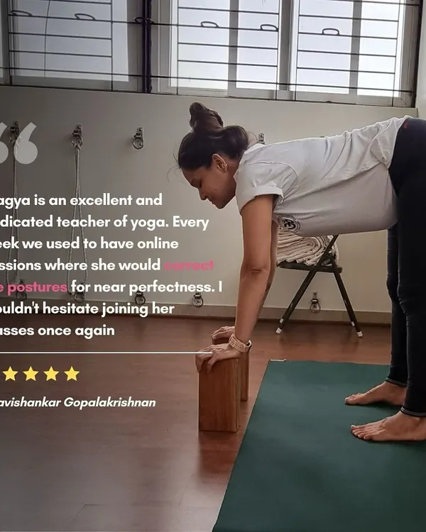 "Pragya is an excellent and dedicated teacher. Every week we used to have online sessions where she would correct the postures for near perfectness." It is always heartwarming to receive feedback like this from my students.