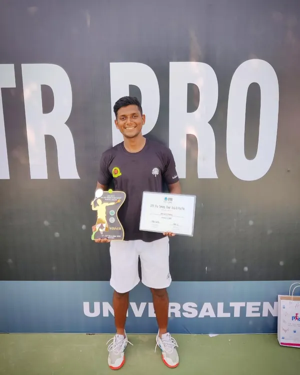A huge victory for Ishaque Eqbal, winning the UTR Pro PTT $25K tournament in Madurai. This is a significant achievement on the professional tour.