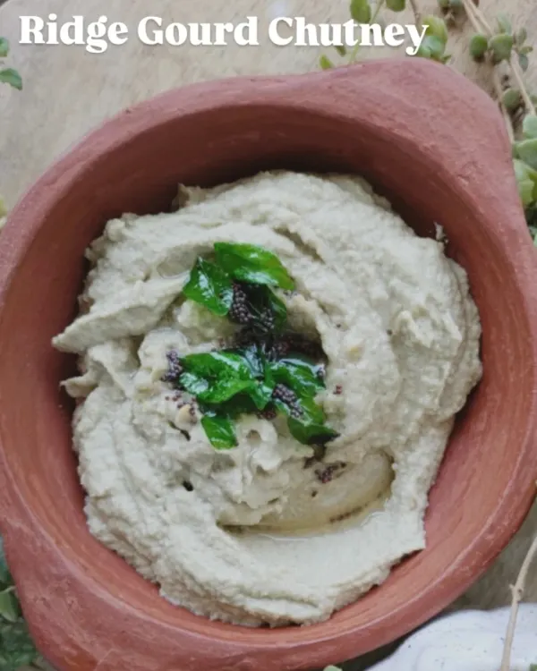 This is a simple Ridge Gourd Chutney, a healthy and flavorful condiment. It's light, nutritious, and packed with fiber and vitamins.