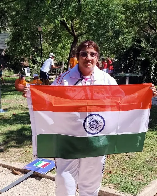 We are incredibly proud that our director, Nikunj ma'am, was selected to lead the Indian team at the ITF 35+ World Championships in Portugal. She leads by example.