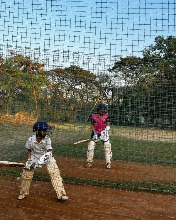 Age is just a number here. An 8 year old and a 43 year old train side by side, sharing a common passion for cricket and a commitment to improving their game.