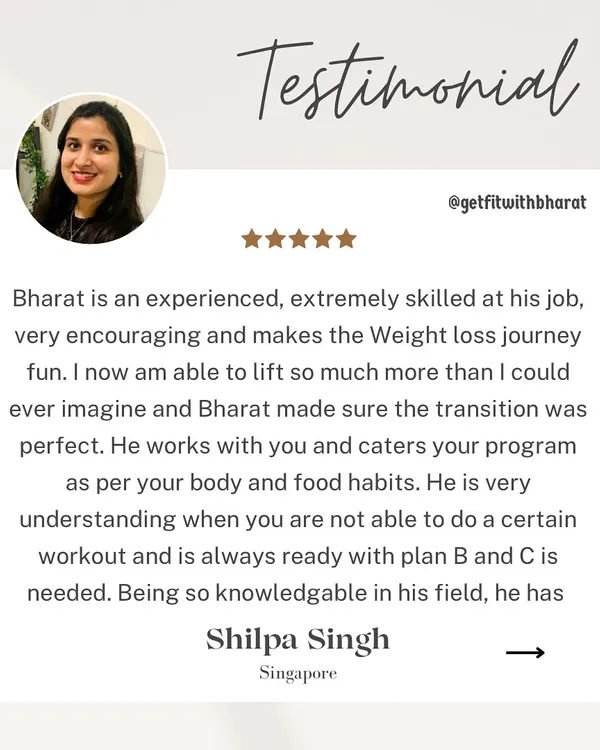 Shilpa's journey was about making fitness fun and adaptable. I always have a plan B and C, because life happens. It's about working with your body and food habits, not against them.