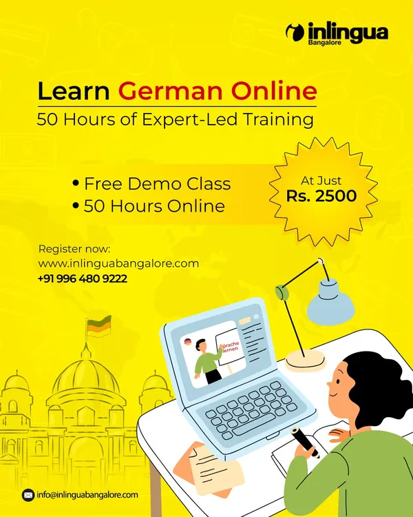Our 50-hour online German course is specifically designed for college students. For just Rs. 2500, students gain access to expert-led training in one of the most in-demand languages for higher studies and global careers.