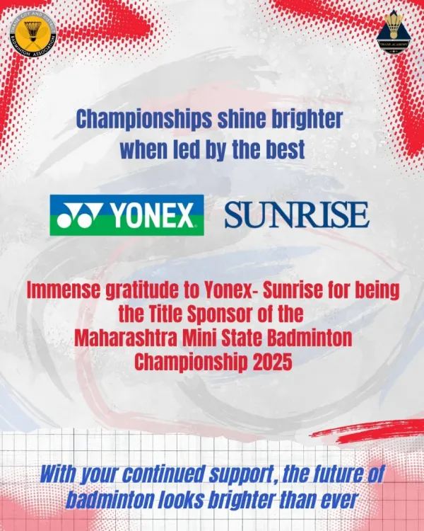 Securing title sponsors like Yonex-Sunrise is a critical part of organizing a successful championship. This graphic is a testament to the strong relationships I have built and my ability to attract major brands to support our events.