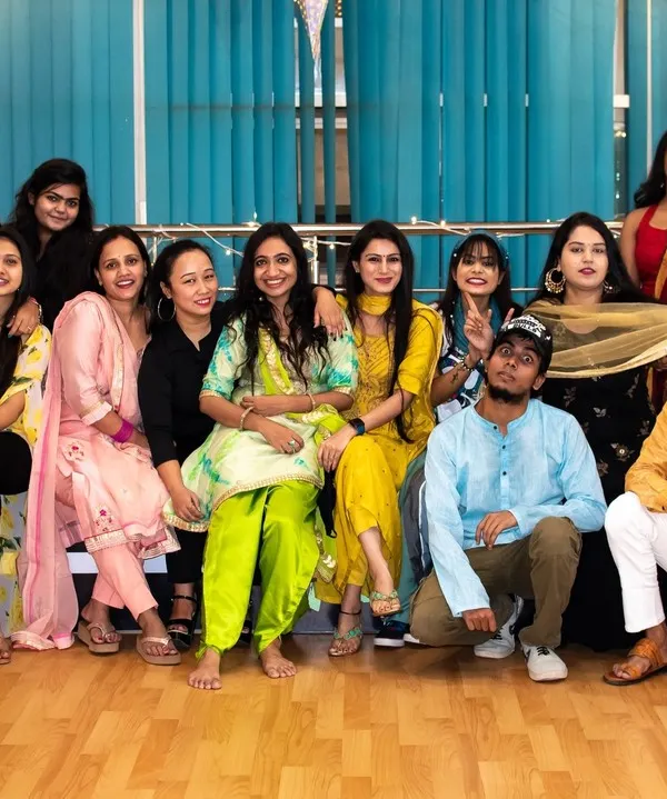 Our wonderful Aura family dressed in their festive best for our Diwali celebration. This group photo captures the warmth and togetherness of our students and instructors.