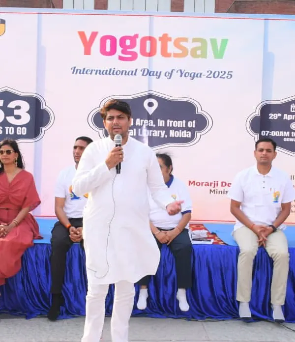 I was honored to speak at Yogotsav, an event celebrating the International Day of Yoga at Amity University. It is a joy to share the message of yoga and holistic wellness with a wider audience.