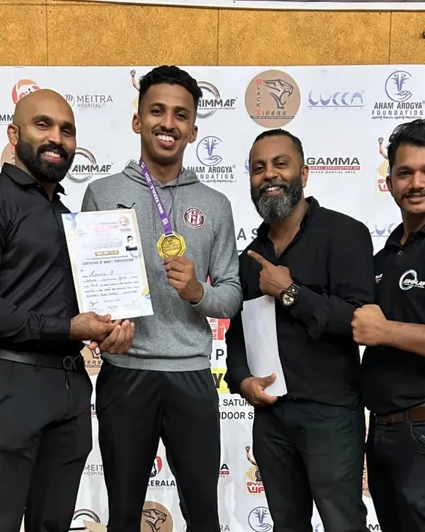 Gold. This athlete earned the top spot at the Kerala Nationals, a testament to his relentless training and the high standards we uphold at our gym.