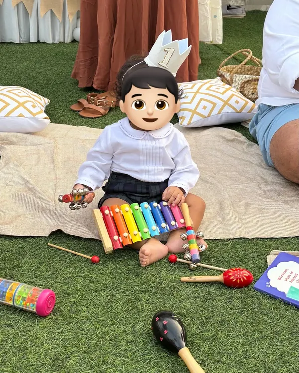 What a joy it is to celebrate a little one's very first birthday with music! I bring everything needed, including a rainbow xylophone, maracas, and jingle bells, to make the day truly memorable.
