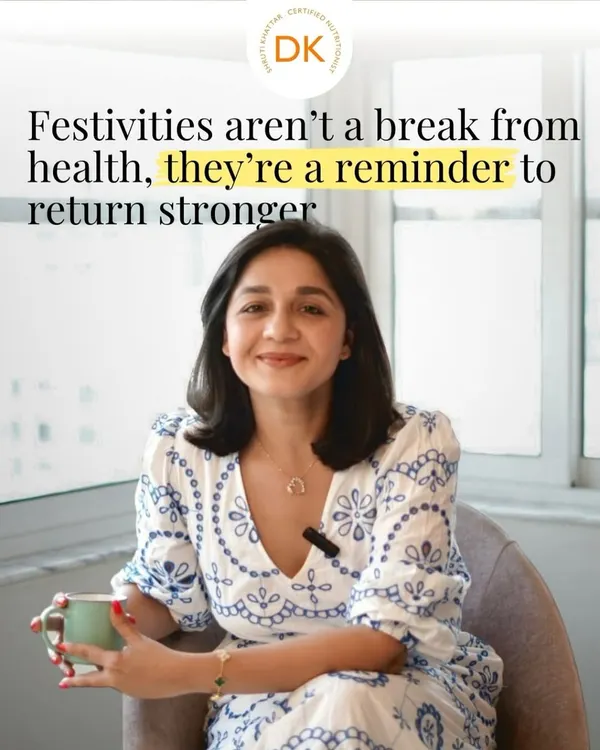 Festivities are a part of life and shouldn't be a source of stress. I see them as a reminder to enjoy, recharge, and return to your health goals stronger than before.