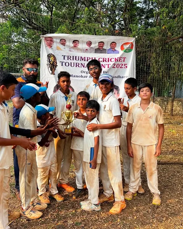 The winning moment for Triumph Super Kings, champions of our 'Triumph Little Champs Tournament'. The joy and pride on their faces after a hard-fought competition is what it's all about.