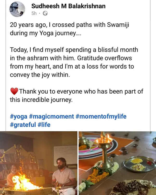 A testimonial from a student reflecting on his month-long stay at the ashram. It is a blessing to witness the profound impact these teachings have on people's lives.