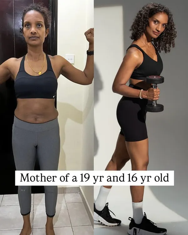 A mother of a 19 and 16-year-old, this client proved that it is never too late to build the strongest version of yourself. She gained energy, confidence, and became a powerful role model for her children.