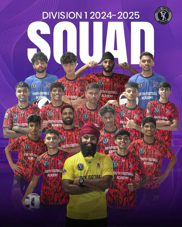Our Division 1 squad for the 2024-2025 season. A team built with a mix of experienced players and promising young talent, ready to compete.