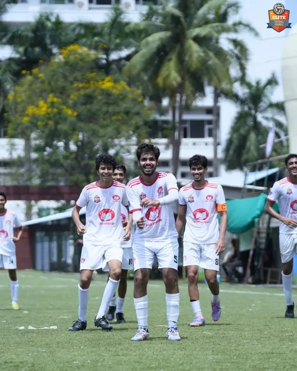 Celebrating in style. The pure joy and camaraderie after scoring a goal is what makes this game so special.