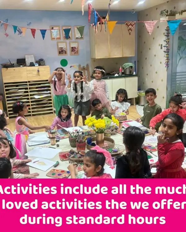 A birthday party in full swing! My party packages include all the much-loved activities from our standard hours, plus special games to make the day unforgettable.