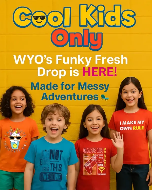 My funky fresh drop is here for the cool kids. This group of friends is showing off their unique styles with tees like "I Make My Own Rule" and a cool gamer design.