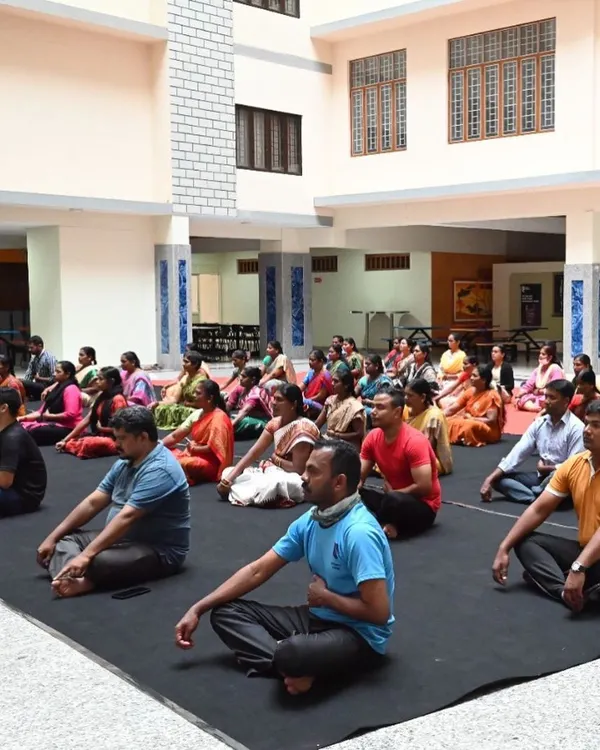 It was an honor to conduct a Wholesome Wellness yoga session for the staff at Christ University. I love bringing the benefits of yoga to groups and workplaces, creating a space for everyone to stretch and de-stress together.