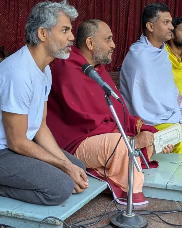 The graduation ceremony is a sacred and joyful culmination of the TTC journey. Here, our founder Amaresh sir sits with the Acharyas, marking the successful completion of the course with traditional rituals and blessings for the new teachers.