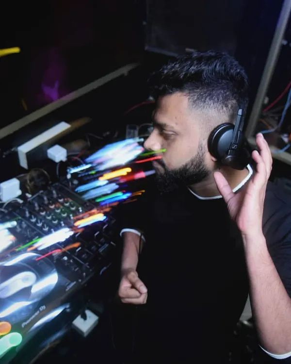 Feeling the best vibes. This long-exposure shot captures the energy and movement behind the DJ console as I blend tracks and create a dynamic soundscape.