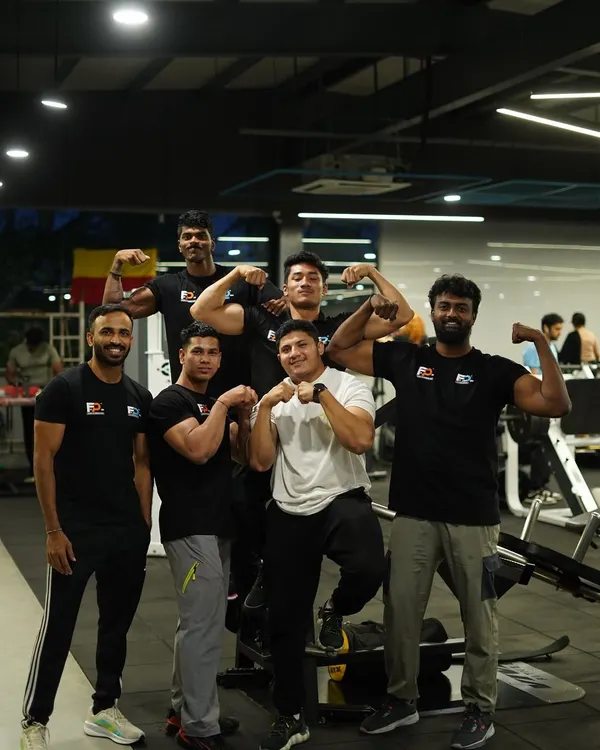 The best workouts end with smiles and a sense of accomplishment. Here's part of our FitDeck family flexing together after a great session.