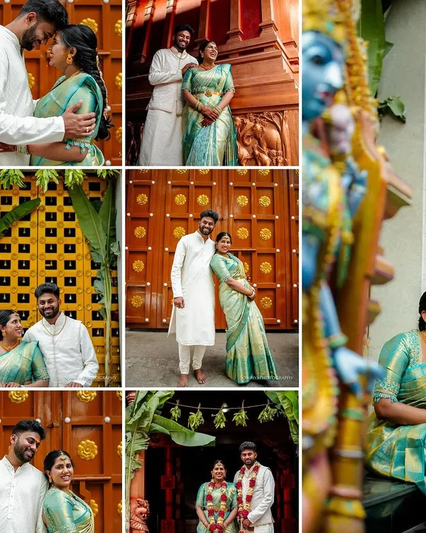 A beautiful & vibrant engagement of Bhavana & Jayanth ❤️