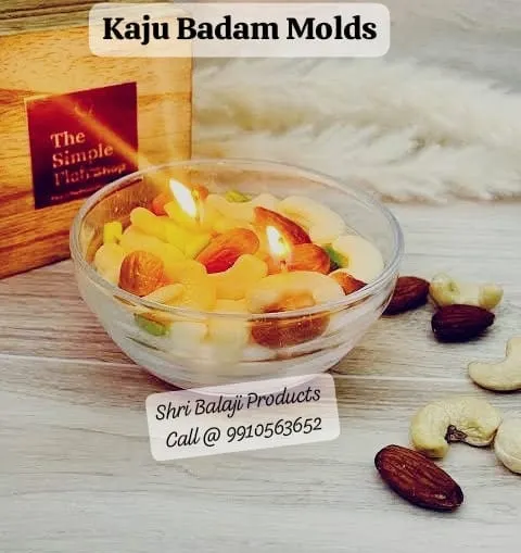 This dry fruit bowl candle is a stunning and unique creation that always amazes people. I teach how to make these using our special Kaju and Badam silicone molds for a hyper-realistic look.
