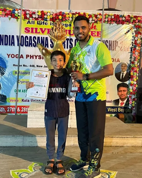The journey to the nationals begins here. We celebrate Vidhish Raut's historic performance at the state-level yogasana competition, where he won the championship in Artistic Yoga and secured his selection for the national stage. Hardik abhinandan!