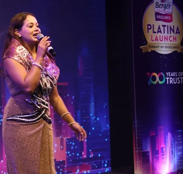 On stage for the spectacular Platina Launch by Berger Paints, a celebration of innovation and color.