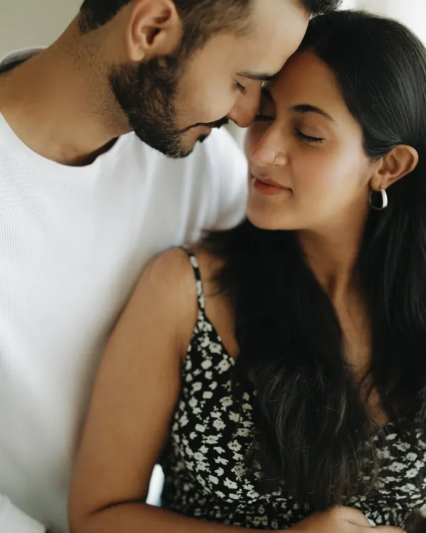 These are the quiet moments I cherish the most. The gentle touch, the shared breath, the feeling of being completely connected before your world changes forever.