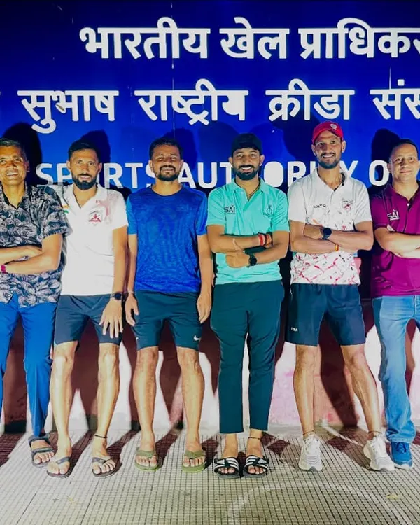 With fellow coaches at the Sports Authority of India (SAI), Netaji Subhas National Institute of Sports. I believe in learning from and collaborating with the best in the field.