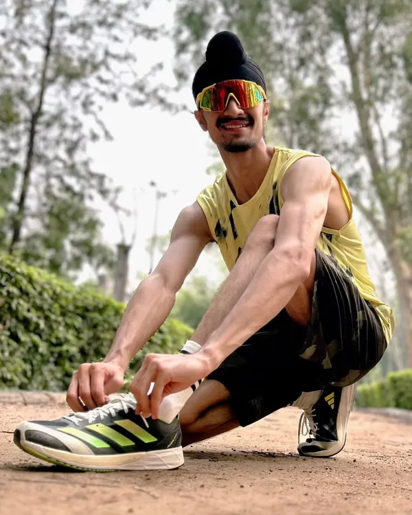 Getting ready for a run. Cardiovascular endurance is the foundation of all my training. It's about having the stamina to outlast your opponent in the final moments.