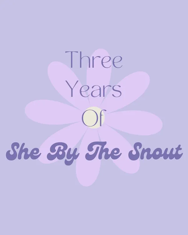 Celebrating three wonderful years of She By The Snout. It has been an incredible journey of meeting and caring for so many amazing dogs.