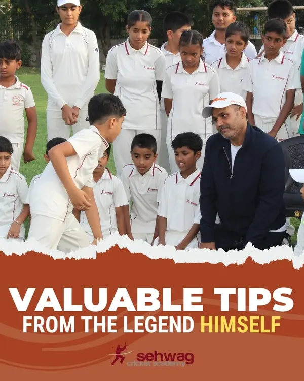 Our founder, Virender Sehwag, personally engages with young trainees, sharing invaluable tips and insights from his legendary career. This direct mentorship is a cornerstone of our coaching philosophy.
