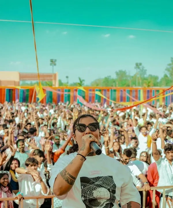 Happy Holi! There's nothing like celebrating the festival of colors with thousands of people, microphone in hand, and music blasting.