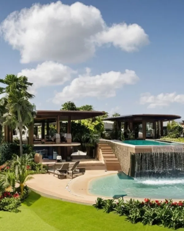 This cantilevered infinity pool, perched above a wildlife resort in a Tiger Reserve, feels like it’s floating in a wonderland. We designed this space to capture the spirit of the land, creating an experience that seamlessly blends luxury with the breathtaking beauty of nature.