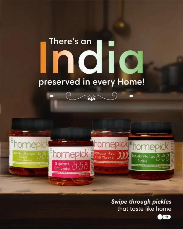 There's an India preserved in every home, and in every jar of our pickle. We bring you authentic regional recipes that taste just like home.