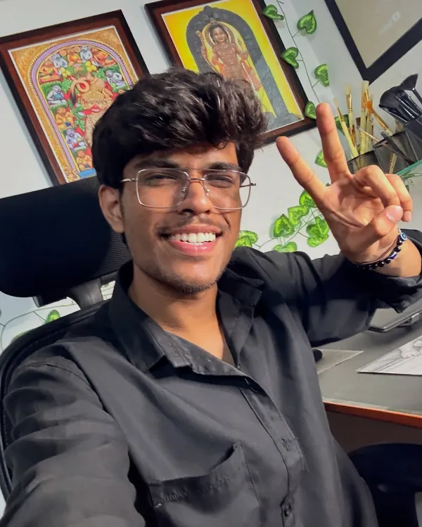 My studio might be small, but my dreams are very big. I'm working hard every day to achieve my dream art setup, and I thank God for my journey so far.