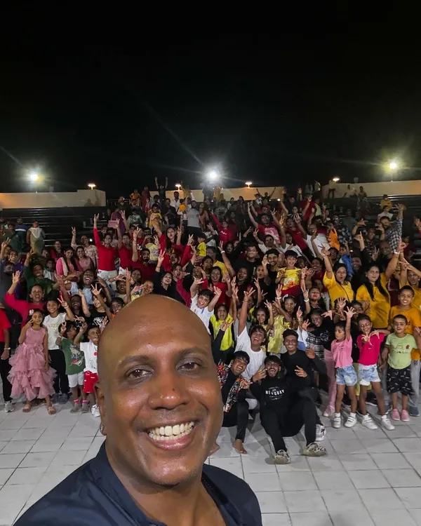 A selfie capturing the massive energy of our summer workshop showcase. It's a blessing to see so many happy faces from our dance community gathered in one place.