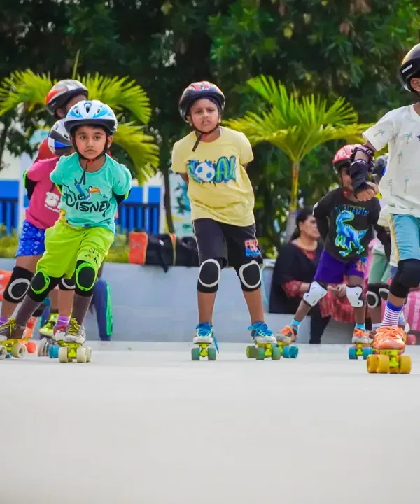 This is what pure joy on wheels looks like. We focus on creating a fun, active environment where kids can learn to skate, build confidence, and make new friends.