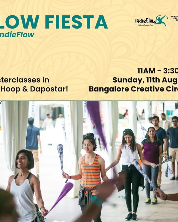 Get ready for the ultimate Flow Fiesta! We're hosting a full day of masterclasses in Poi, Hoop, and DapoStar at Bangalore Creative Circus. There's something for everyone, from beginners to pros.