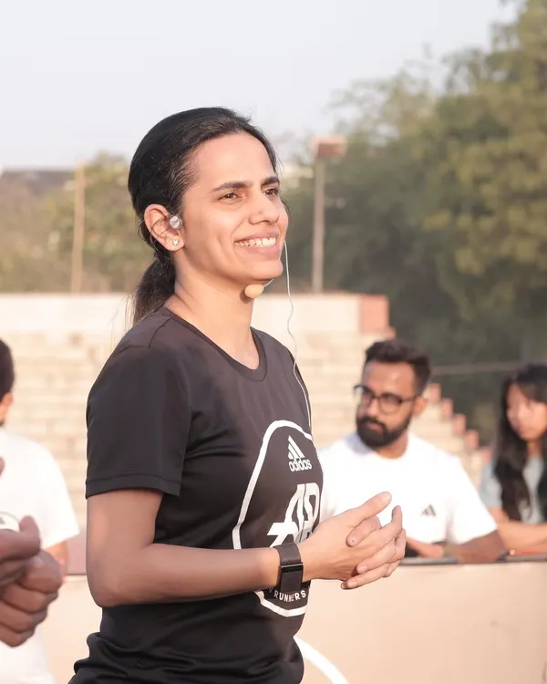 Leading a workshop on injury prevention for Adidas Runners Delhi. My focus is always on providing practical, evidence-based advice that runners can apply to their training immediately.