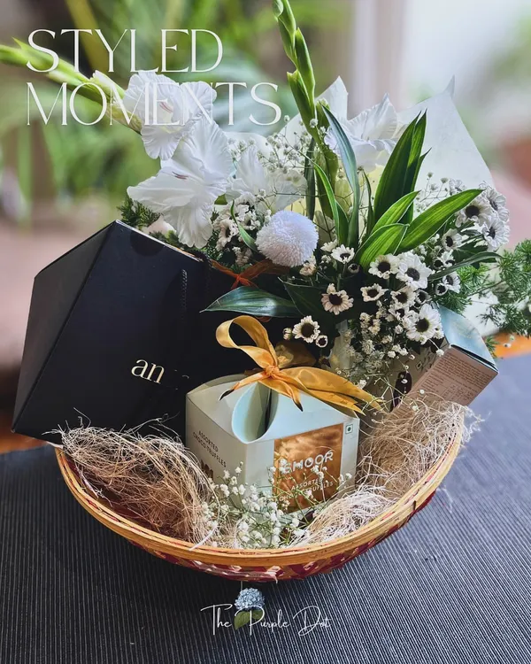 Styled moments, layered textures, and thoughtful details are the essence of my work. This basket is a perfect example of how I combine different elements to create a timeless and memorable experience.