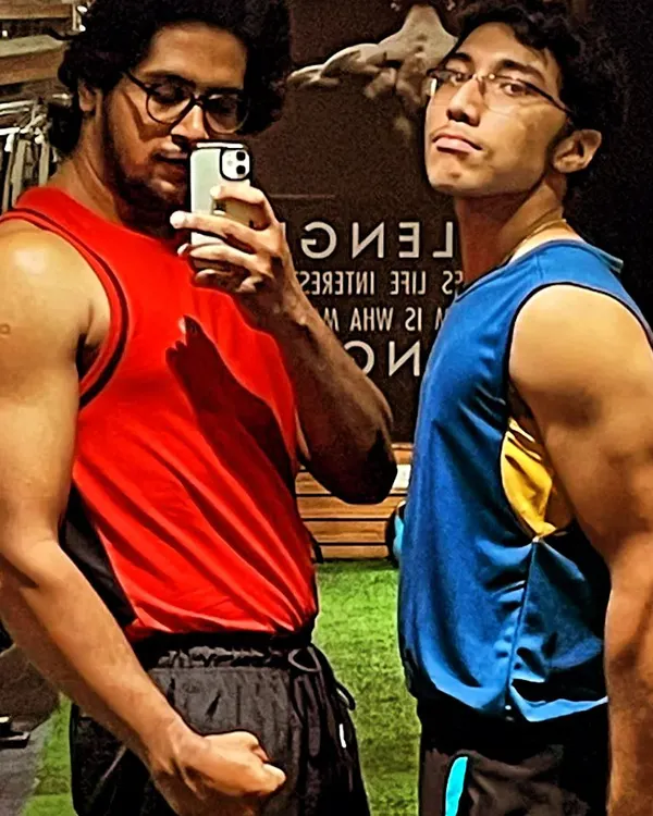 Seeing my clients succeed is the best part of my job. Here are two of my dedicated clients showing the results of their consistent effort and our work on a lean muscle gain program. Their progress is a testament to their hard work.