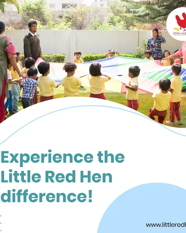 Here at Little Red Hen, we believe in the power of playing together. Moments like these with the play parachute are about more than just fun; they teach teamwork, coordination, and create bursts of shared laughter that build lasting friendships.