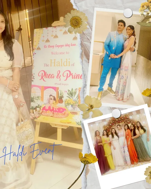 A collage from a vibrant Haldi function for Prince and Rhea. I planned a special theme with fun anchoring and engaging games to make the event interactive and memorable for everyone.